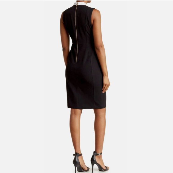 Brand New Calvin Klein Bow Tie- Neck Sheath Dress - Picture 3 of 4